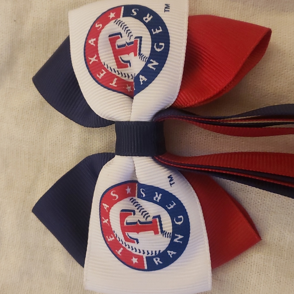⚾️Texas Rangers Hair Bow - Picture 3 of 5